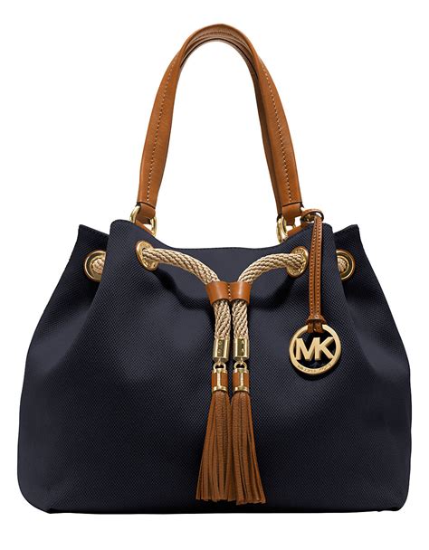 michael kors blue canvas tote|michael kors tote bags outlet.